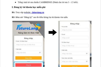 HƯỚNG DẪN CÀI ĐẶT PHẦN MỀM TIẾNG ANH FUTURELANG